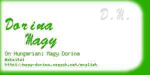 dorina magy business card